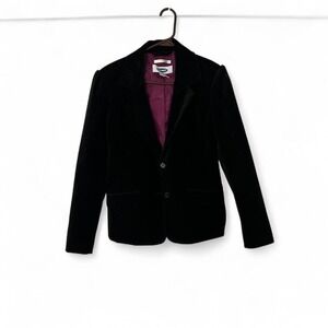 Women's black velvet blazer by Old Navy size Medium (M5)